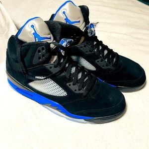 AIR JORDAN 5 RETRO BLACK/ RACER BLUE/ BRAND NEW